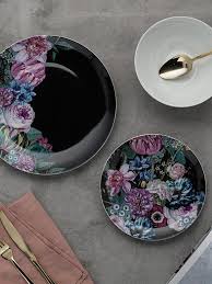 High quality black floral pattern gifts and merchandise. Crockery Dinner Service Dinner Plate Sets Argos