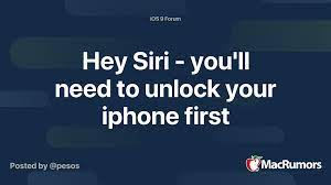 If successfully unlocked, the message congratulations, your iphone has been unlocked will . Hey Siri You Ll Need To Unlock Your Iphone First Macrumors Forums