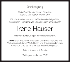Join facebook to connect with roland hauser and others you may know. Traueranzeigen Von Irene Hauser Schwaebische De Trauerportal