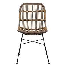 eetkamerstoel justin rotan bruin eetkamerstoelen stoelen rotan stoelen