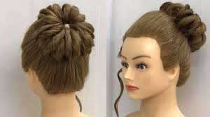 Easy Bun Hairstyles With Trick Beautiful Hairstyle For Wedding Party Wom Party Hairstyles For Long Hair Simple Hairstyle For Saree Wedding Bun Hairstyles