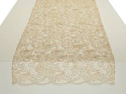 Champagne Aria Table Runner Linen Rentals Wedding Table Linen Runners Chair Covers Bbj Linen Wedding Tableware Wedding Table Linens Wedding Linens