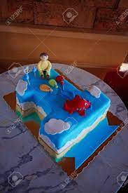 See more ideas about boy birthday cake smash, baby boy birthday cake, baby boy birthday. Birthday Cake For 1 Year Old Boy Stock Photo Picture And Royalty Free Image Image 109224118