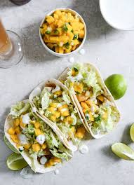 Join us every tuesday for taco tuesday. Beer Battered Fish Tacos With Mango Margarita Salsa And Jalapeno Crema Rezept Lebensmittel Essen Rezeptideen Fischrezepte