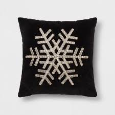 Black And Gold Throw Pillows Snowflake Square Throw Pillow Black Gold Threshold Target Square Throw Pillow Throw Pillows Pillows