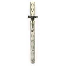 Details About 6 Stainless Steel Pocket Ruler 1 64 1 32 Scales Decimal Conversion Chart Rulers
