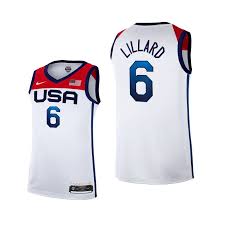 Match what the players wear on court in the usa authentic basketball jersey from nike basketball, part of the team's official uniform. Damian Lillard Usa Basketball 2020 Summer Olympics White Jersey Youth