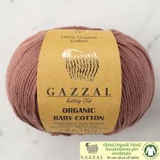 Пряжа baby cotton gazzal (хлопок с полиакрилом) 23 цвета. Gazzal Organic Baby Cotton Yarn Brown 433 Hobiumyarns