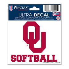 Party at the palace posters & wallpapers red river showdown sooners. University Of Oklahoma Sooners Softball 3x4 Ultra Decal At Sticker Shoppe