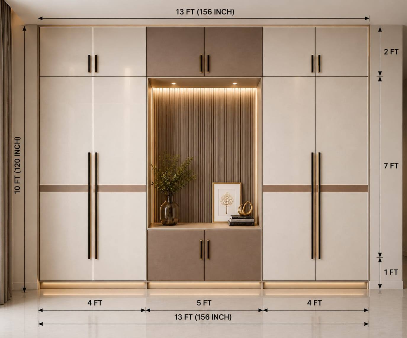 Pvc Wardrobe without mica