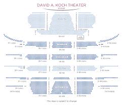 Lincoln Center David Koch Theater Seating Chart Best