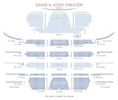 lincoln center david koch theater seating chart best