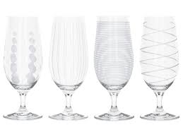 Made of 24% lead crystal, this decanter features a simple, stately and elegant, design that adds a striking touch to any bar. Mikasa Cheers Beer Glasses Craft Beer Glass Set With Decorative Etching Crystal Glass Silver Effect 460 Ml Set Of 4 Buy Online In Antigua And Barbuda At Antigua Desertcart Com Productid 137161789