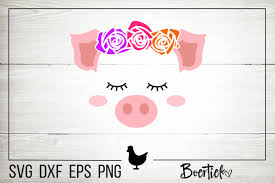 Download Sweet Pig Face With Eyelashes Graphic By Boertiek Creative Fabrica PSD Mockup Templates