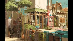 Kick Heart Jardin D Enfances By Aurelia Ong Https Bit Ly 2j20npe Textured With Substancepainter Ani Environment Concept Art Concept Art Animation Art