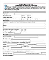 An applicant needs to mention the credit score in the form so that it is easier for the lenders to decide on a suitable interest rate. Free 10 Sample Passport Application Forms In Pdf Excel Ms Word