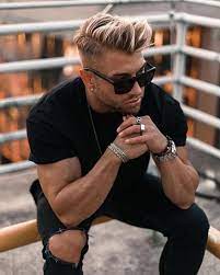 I Really Like This Hairstyle Thickhairmenshairstyles Bleached Hair Men Mens Haircuts Fade Cool Hairstyles For Men