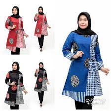 Tunik batik memang memberikan kesan desain cukup modern dan elegan sehingga tidak heran jika saat ini menjadi pakaian populer di kalangan remaja. Atasan Tunic Batik Tali Samping Pekalongan Shopee Indonesia
