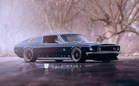 Artstation 68 Mustang Hatchback Rain Prisk Mustang Hatchback Ford Mustang Mustang