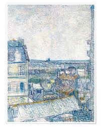 La chambre de van gogh à arles. Vincent Van Gogh Blick Aus Dem Fenster Des Kunstlers Rue Lapic Poster Online Bestellen Posterlounge De