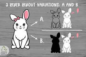 Download Bunny Layered Svg Files For Cricut Graphic By Greenwolf Art Creative Fabrica