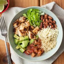 Chipotle Chicken Quinoa Burrito Bowl High Fiber Meal Plan Healthy Lunch High Fiber Foods
