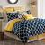 Navy And Mustard Bedding