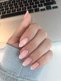 Pin On Unghie Rounded Acrylic Nails Neutral Nails Simple Acrylic Nails