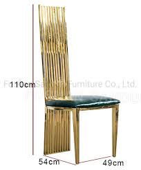 $166.43 (2 used & new offers) China High End Line Luxury Design Rose Gold Frame Pu Leather Stainless Steel Chair For Dining China Wedding Furniture Stainless Steel Chair