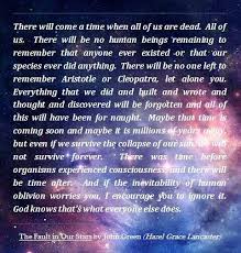 Hazel S Response For Augustus Fear Of Oblivion The Fault In Our Stars Hazel Grace Hazel Grace Lancaster