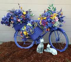Purple Passion Bike Planter Adornos De Jardin Diy Arte De Jardin Bike Passion Planter Purple In 2020 Garten Deko Garten Gartendekoration