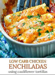 Low Carb Chicken Enchiladas Recipe Using Coconut Tortillas Recipe In 2020 Low Carb Chicken Recipes Low Carb Chicken Chicken Enchilada Recipe