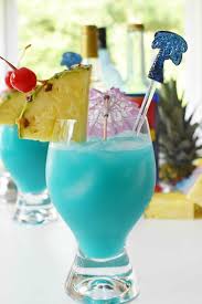 Tropical Torani Blue Hawaiian Drink Recipe Escape To A Tropical Island With This Beautifully Colored Pe Blue Hawaiian Drink Hawaiian Drinks Hawaiian Cocktails