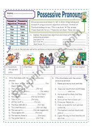 This Worksheet Is About Possessive Pronouns It Contains Exercises About Their Use Answer Possessive Pronoun Pronoun Worksheets Possessive Pronouns Worksheets