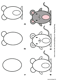 Du bas latin stapula, du germanique. Coloriage Comment Dessiner Une Souris Etape Par Etape Dessin Dessin A Imprimer