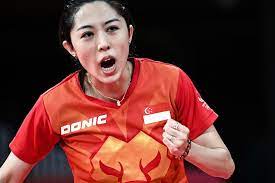 Singapore's yu mengyu in action against juan liu of the united states, on july 27, 2021. R 6pudxfh8r7rm