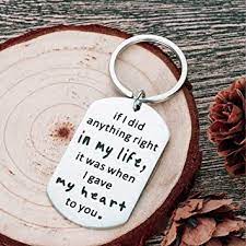 An engagement is worth a huge celebration, and for that, you need to have the perfect gift to give. Wife Husband Anniversary Keychain Engagement Gifts For Him Her Fiance Fiancee Wedding Gifts For Bride Groom Love Birthday Gifts Boyfriend Girlfriend Valentines Gifts To My Man Christmas Amazon In Office Products