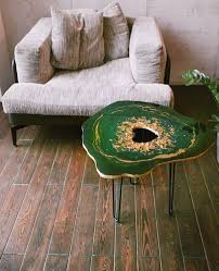 Green Table Epoxy Resin Art Geode Table Coffee Table Etsy In 2020 Resin Table Epoxy Resin Art Green Table