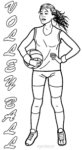 This coloring page belongs to these categories: Printable Volleyball Coloring Pages For Kids