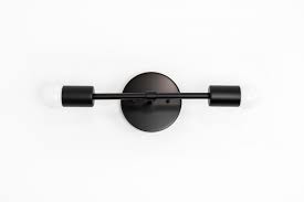 Modern Black Vanity Lights Bathroom Lighting Industrial Etsy In 2020 Black Vanity Light Industrial Wall Lamp Sconce Lamp