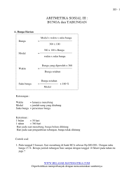 Jadi mulai sekarang jangan takut dengan matematika karena ia sangat bermanfaat. Contoh Soal Aritmatika Sosial Terbaru 2019
