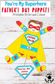 I also considered laminating them as check out get away today for the best deals around! Father S Day Superhero Puppets Kids Craft Room