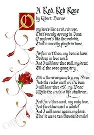 A Red Red Rose Robert Burns Mom Poems Poetry Inspiration Kids Poems