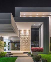 Pin By Tutu Martha On Fachada E Jardinagem Modern House Facades Facade House Modern House Exterior