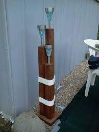 Pin By Mariellen Taylor On Diy Home Landscape Timber Crafts Solar Light Crafts Solar Landscape Lighting