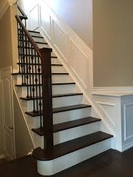 Family home with fabulous white kitchen. Staircase Styles Harmony Hardwood Stairs