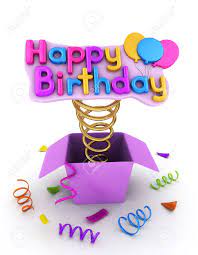 Maybe you would like to learn more about one of these? 3d Illustration Of A Gift Box With A Pop Up Happy Birthday Message Stock Photo Picture And Royalty Free Image Image 9549562