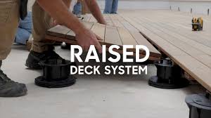 Yaheetech patio deck tiles interlocking wood composite deck wooden flooring deck tiles 12 x 12in fir wood indoor&outdoor brown 55pcs. Deck Over A Flat Roof Youtube