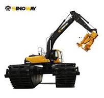 Silt Dredging Equipment Amphibious Long Reach Excavator for Pond and Lake Dredge