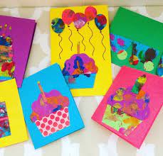 Fall tree cards, the chocolate muffin tree. Making Cards With Toddlers Creating Greeting Cards From Toddler Art
